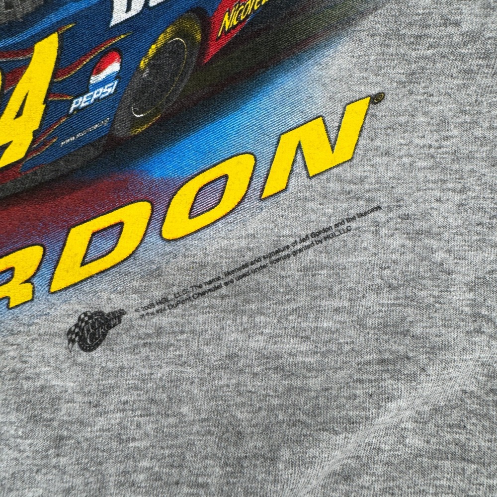 Vintage Y2K Winners Circle Jeff Gordon #24 NASCAR Shirt Mens Large Gray Preowned - Picture 3 of 7